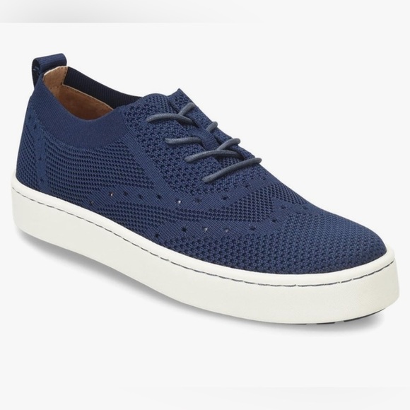 Born Other - Born Men’s Bearse Brogue Wingtip with Sporty Navy Knit Lace Up Shoe Sz 9.5M‌
